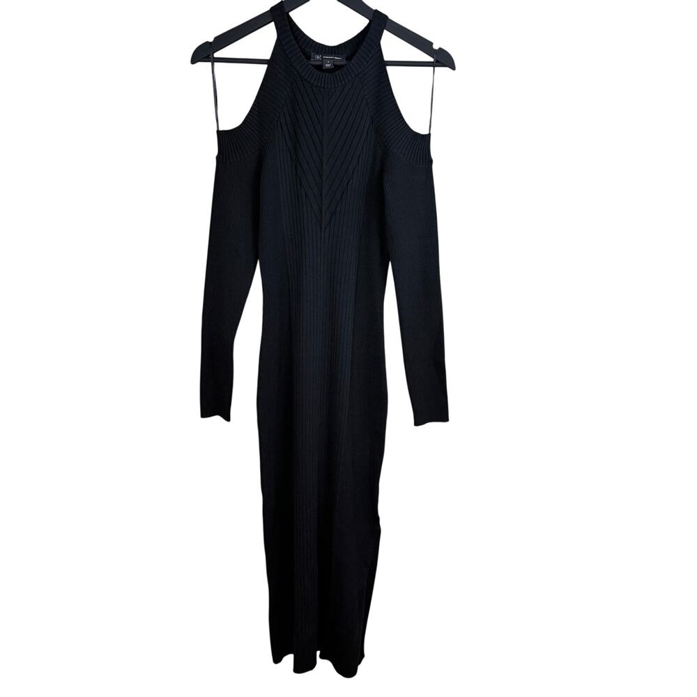 INC Women's Ribbed Bodycon Cold-Shoulder Sweater Dress - Picture 3 of 7
